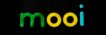 Vibrant and modern typography spells 'mooi' in green, yellow, and blue on black.